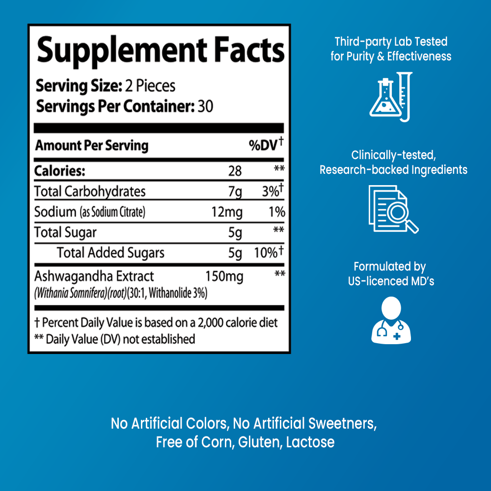 Ashwagandha Gummies (60 Gummies)