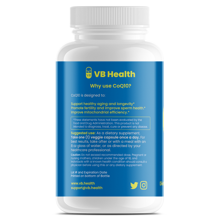 Coenzyme Q10 (CoQ10) - Improved Heart Health, Increased Energy, & Better Cellular Health