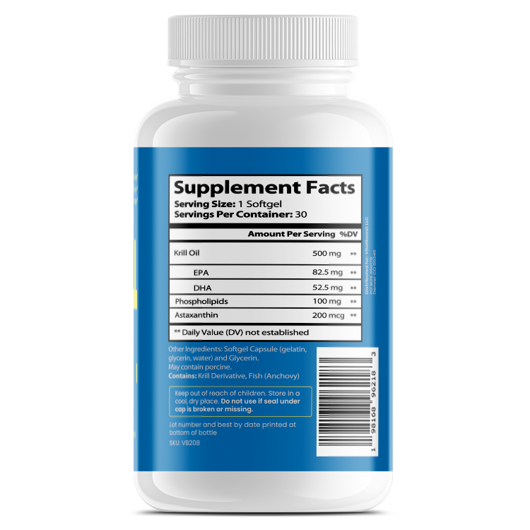 Krill Oil: EPA, DHA, Phospholipids, and Astaxanthin