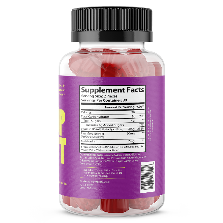 Sleep Boost Gummies: All Natural Sleep Aid (60 Gummies)