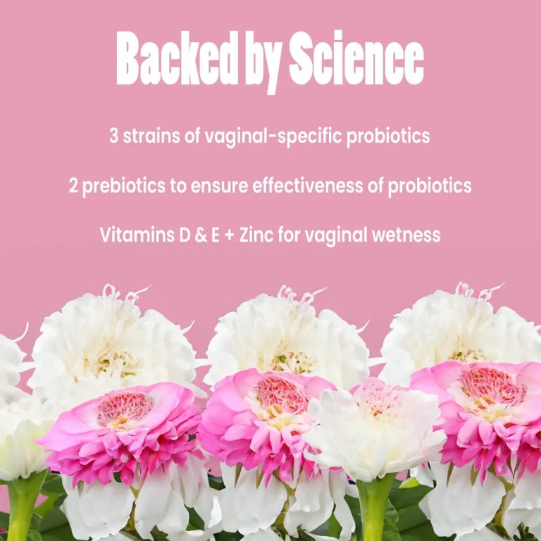 Soaking Wet - Scientifically backed ingredients. A probiotic supplement for Total Vaginal Health and Support of Vaginal Wetness