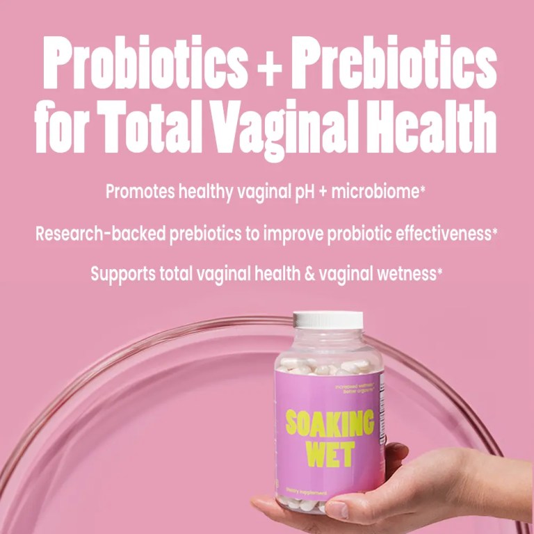 Soaking Wet - Probiotic Supplement for Total Vaginal Health and Support of Vaginal Wetness