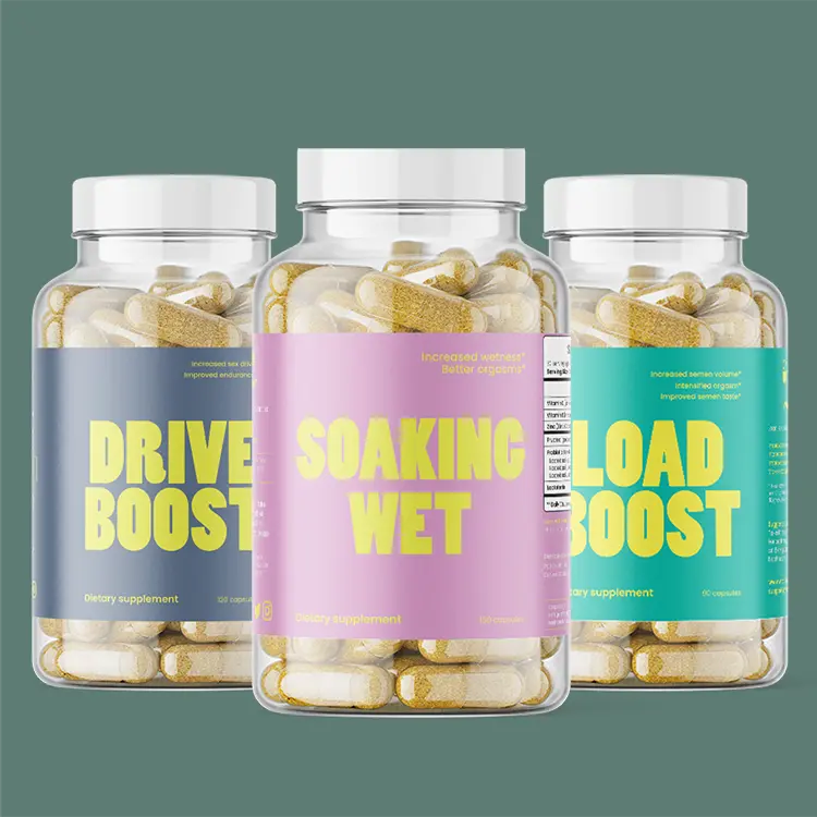 Doctor Formulated Sexual Health Supplements by VB Health: Soaking wet vaginal health probiotic, Load Boost for sperm health and semen volume, Drive Boost for libido and sex drive